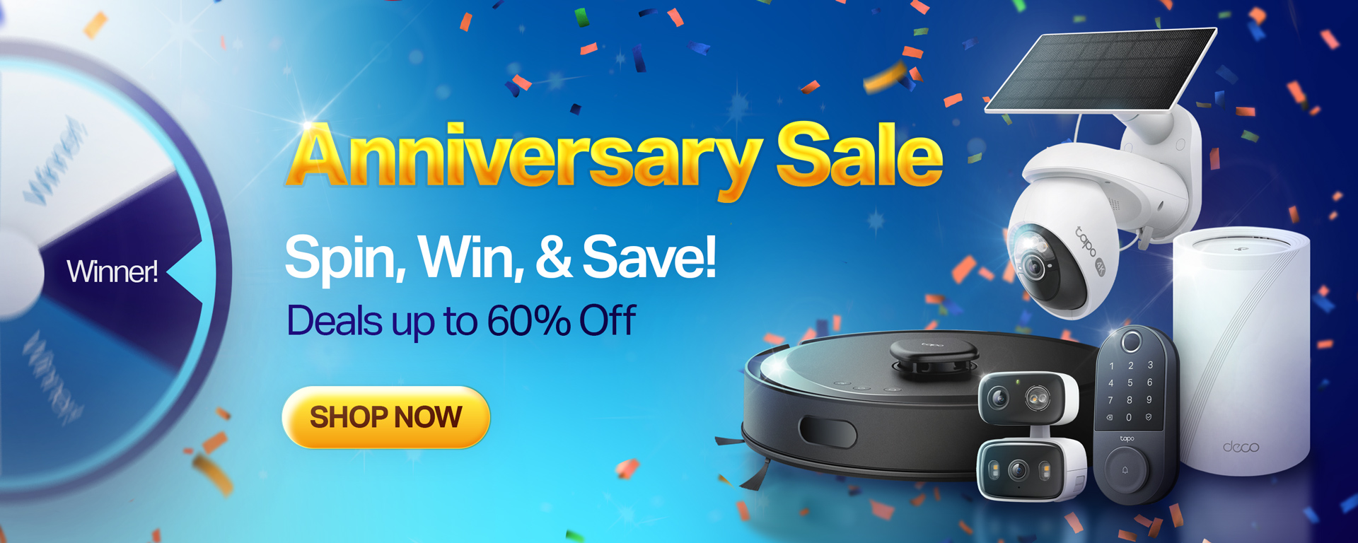 Tapo Anniversary Sale Banner